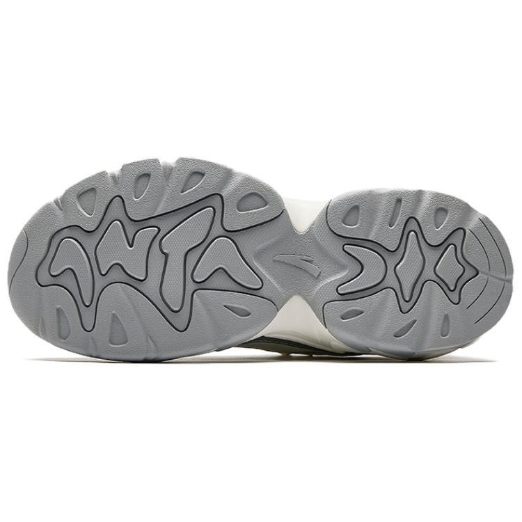 Anta Meteor VENT Comfortable Versatile Shock Absorbing Wear Resistant Low Top Casual Shoes Women Casual Shoes Silver 122528858-3