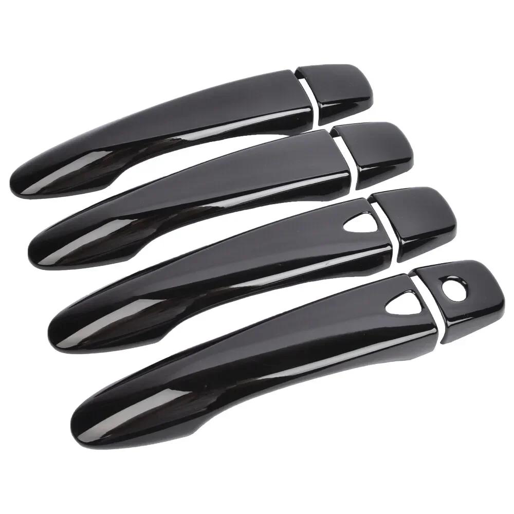 For Nissan Qashqai 2016-2019 Rogue X-Trail 2014-2017 Kicks Car Carbon Fiber Exterior Door Handle Moulding Cover Trim Sticker