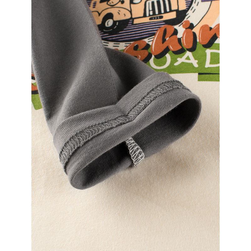 27Kids Children's Clothing Long-Sleeve T-Shirt for Boys, Spring and Autumn, Car-Themed Base Shirt, Pure Cotton Clothes for Baby Boys, Autumn Clothes