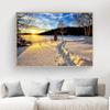 Winterlandschap Meer Foto's Canvas Schilderij Muurkunst Sneeuw Posters en Prints Muurkunst voor Woonkamer Home Decor Cuadros