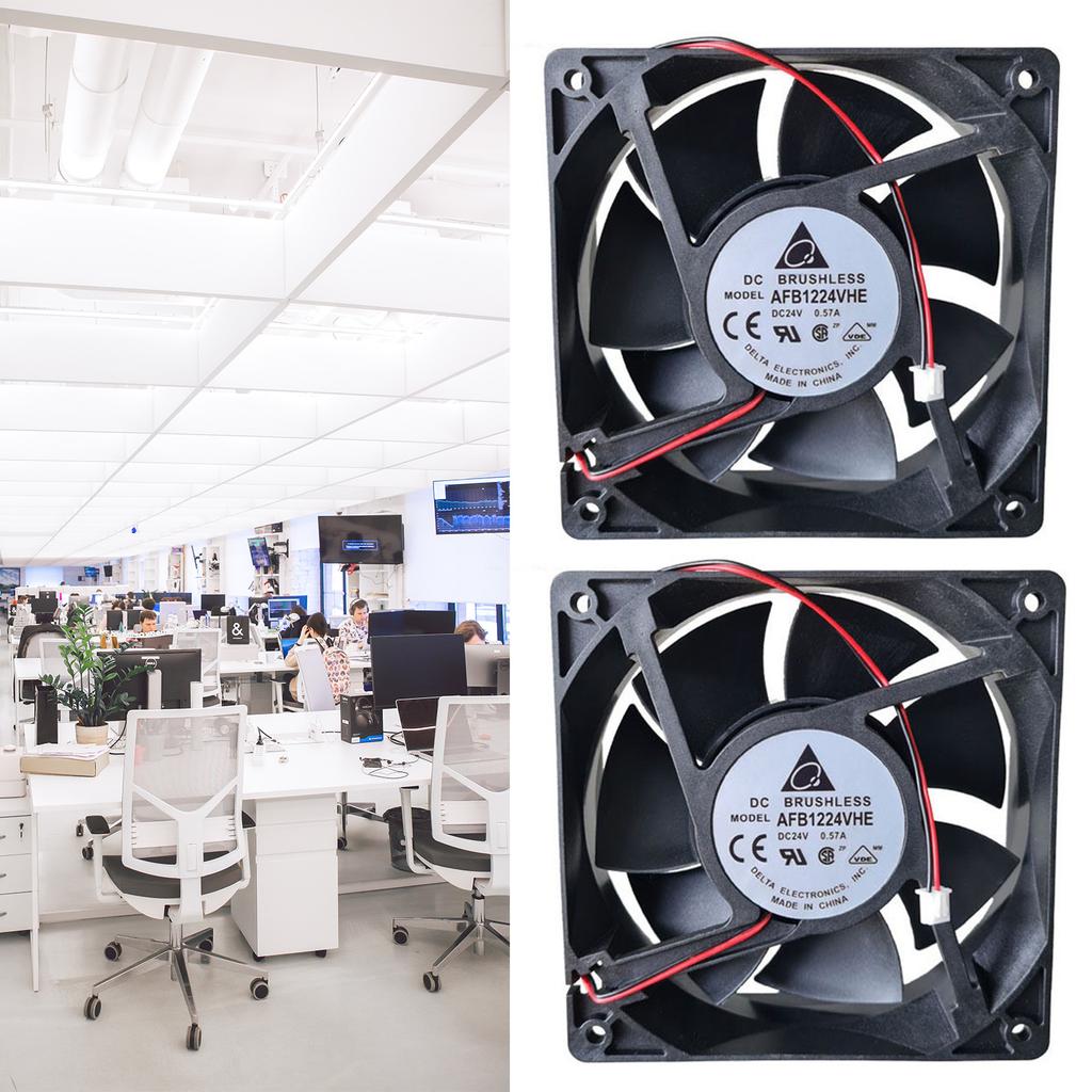 AFB12HE DC 0.57A 12CM 12038 120x120x38MM 2-Draht Wechselrichter Lüfter für Delta Gehäuse Kühler