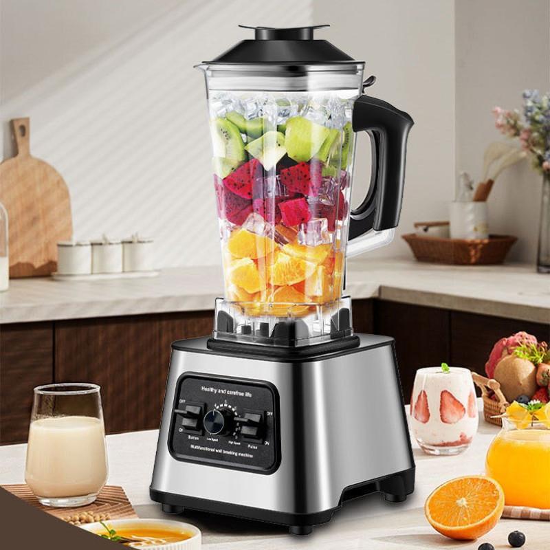 2.5L Large Capacity 6000W Fully Automatic Fruit Juicer Multi Purpose Blender Household Kitchen 2-in-1 Ice Crushing Machine