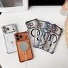 Plating Transparent Shockproof Magnetic Phone Case For iPhone 17 17 Air 17Pro 17 Pro Max For Magsafe Wireless Charging Cover
