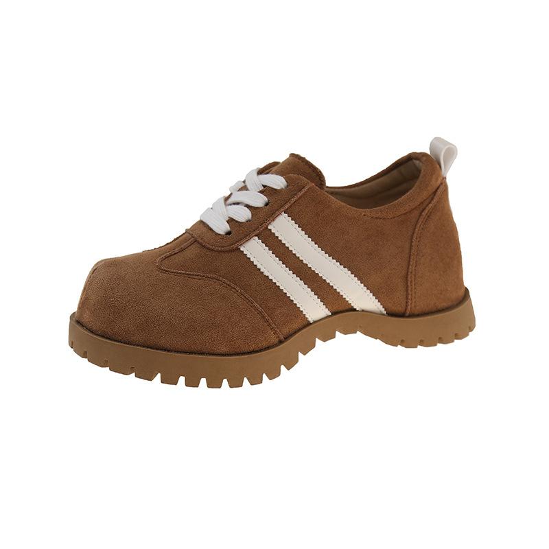Suede flats women's new spring women's shoes versatile sports and leisure board shoes