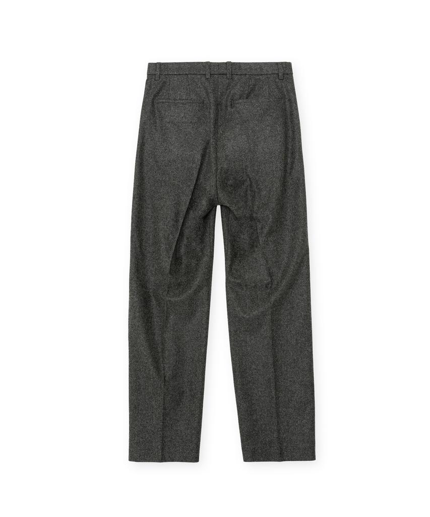 Beulaunyadeu Pure Wool One-Pleat Trousers, Charcoal