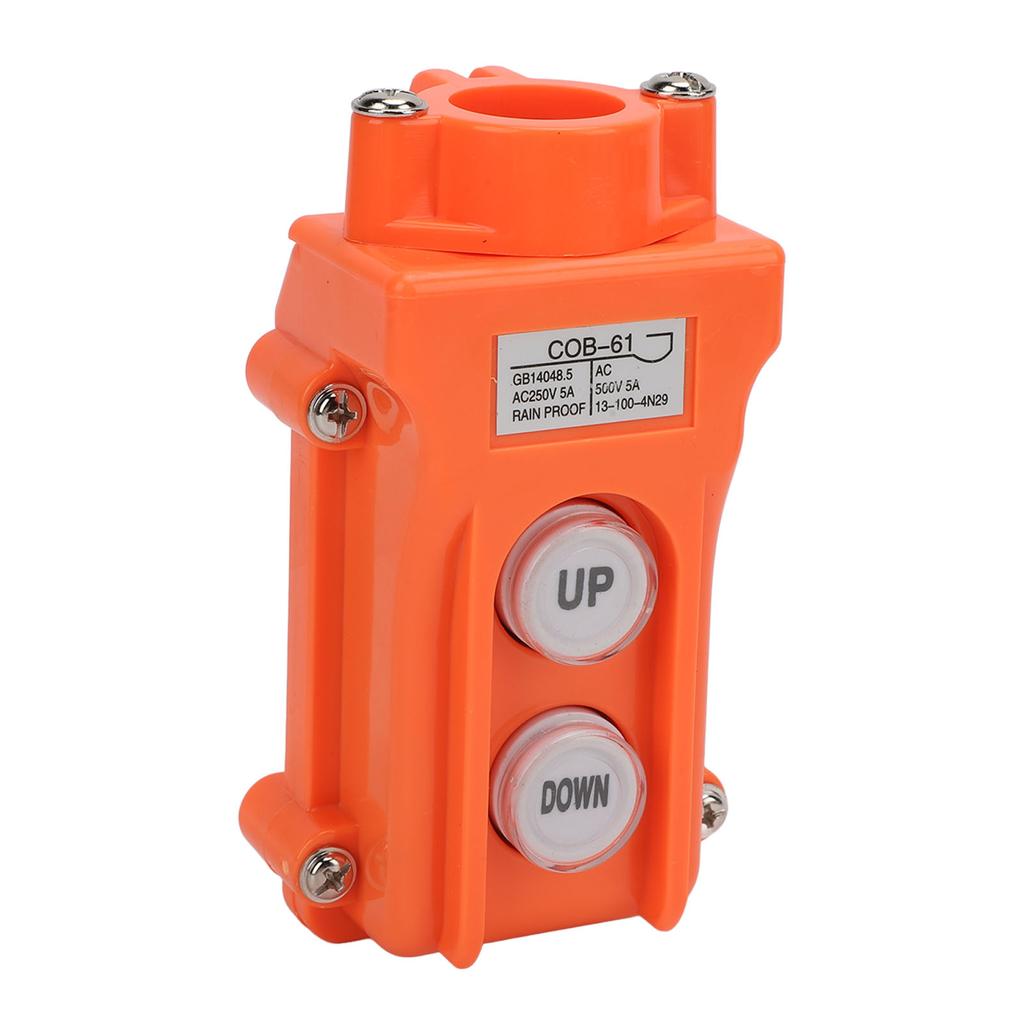 Crane Controller AC250V AC500V 5A Easy To Use Rainproof Small UP Down Hoist Push Button Switch