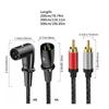 Male 3Pin To 2RCA Cable Heavy Duty 3Pin Male To 2RCA Stereo Sound Connection Microphone Cable Interconnect Cable Wir
