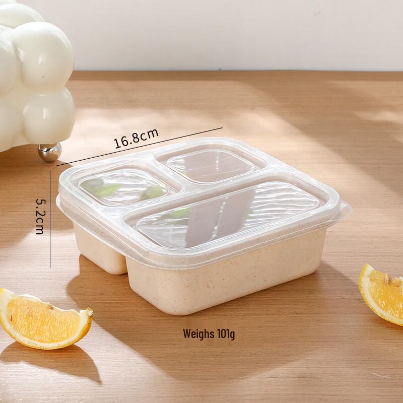 YUNLUAN Wheat Straw Partitioned Bento & Lunch Boxes