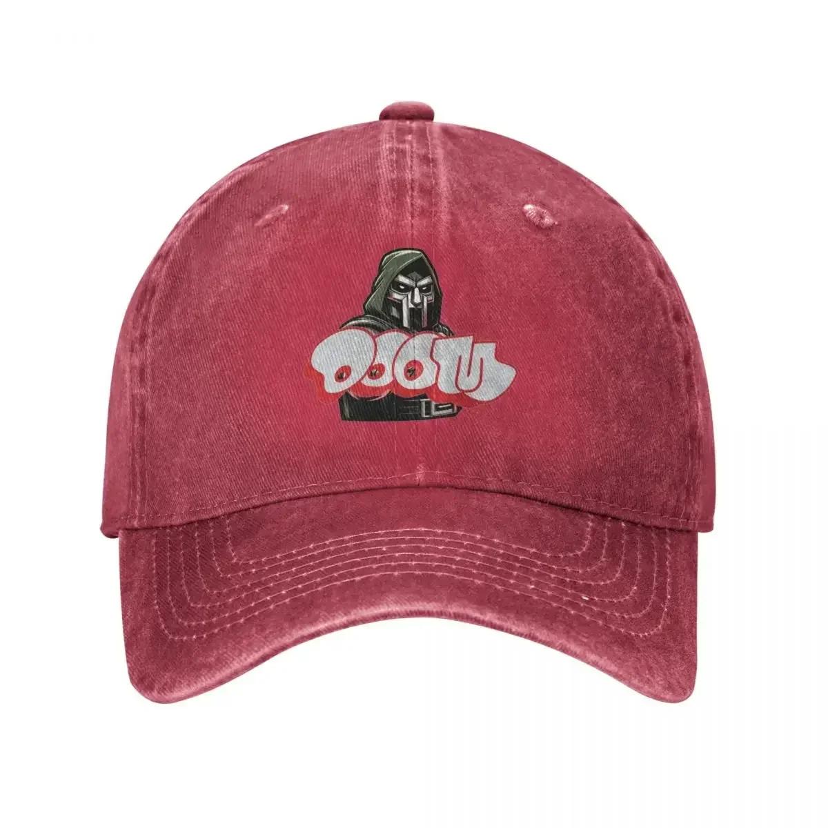 MF DOOM Unisex Retro Denim Washed Baseball Caps Unisex Cowboy Golf Hat Hiking Womens Trucker Cap One Size