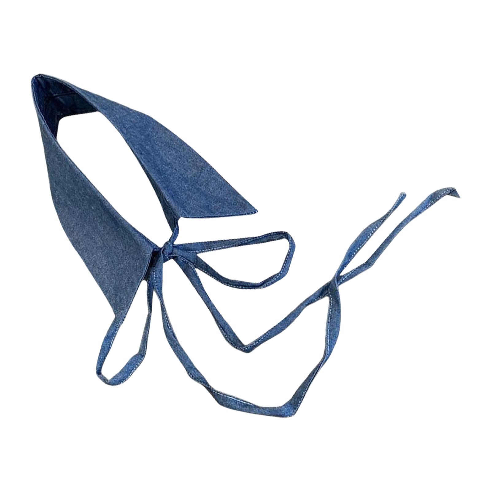 

Женский съемный воротник, нарядный воротник, дышащий, стильный джинсовый воротник, аксессуар для курток синий