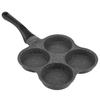 Non-Stick Aluminum 4-Hole Pancake Pan Omelet Eggs Pan Frying Pot Breakfast Maker Kitchen Utensil