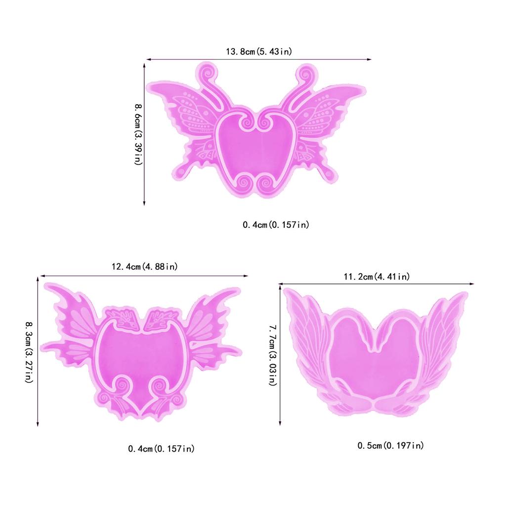 Wing Ear Cuff Earring Epoxy Crafting Mold DIY Trinket Decoration Resin Molds