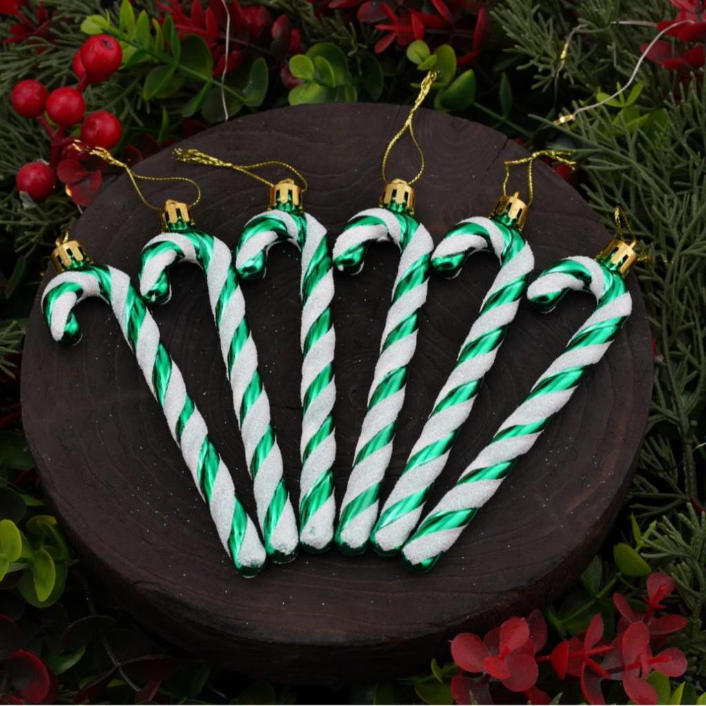 Christmas Atmosphere Candy Cane Pendant - Acrylic Tree Ornament