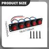 Rocker Switch Panel Mount Pre Wired on Off Toggle Screw Mounting Waterproof for RV Truck