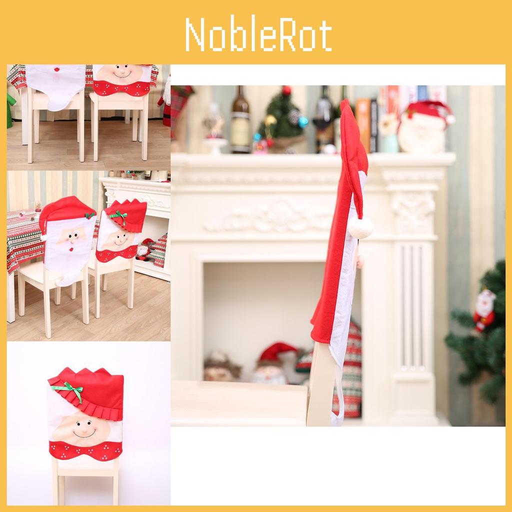 Festive Christmas Chair Covers For Holiday Table Decorations Soft Non-woven Fabric