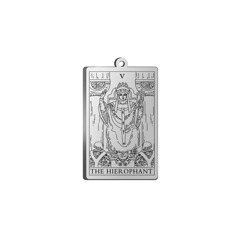 Dawapara Tarot Card Charms for Jewelry Making Astrology Tarot Cards Major Arcana Magic Amulet Stainless Steel Pendants