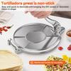 MZMSBAO Tortilla Press, Taco Press, Aluminum Tortilla Maker with Heat-Resistant Plate, Cooking Utensil, Homemade Tortilla Pie Dish, Egg Roll, Baking,