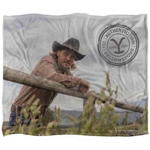 Yellowstone On The Fence Silky Kayce Dutton Supersoft Blanket