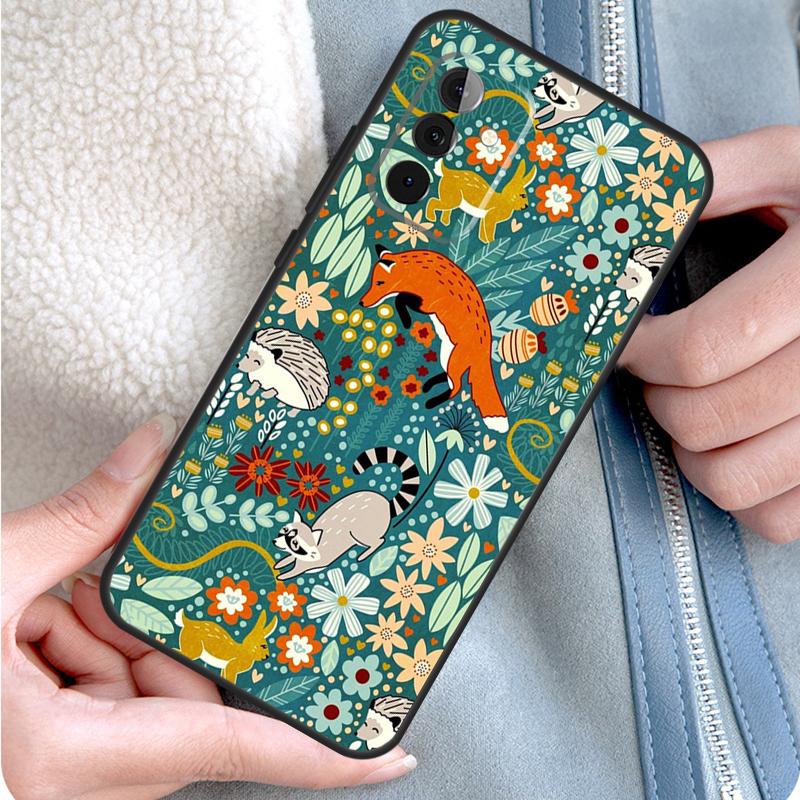 Cute Hedgehog Phone Case For Samsung Galaxy A52 A32 A12 A14 A34 A54 A51 A71 A53 A33 A13 A15 A25 A35 A55