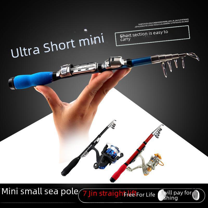 Mini Portable Pocket Fishing Rod for River and Sea Casting, Long-distance Swinging. Ideal for Small Sections, with Special Pricing.
