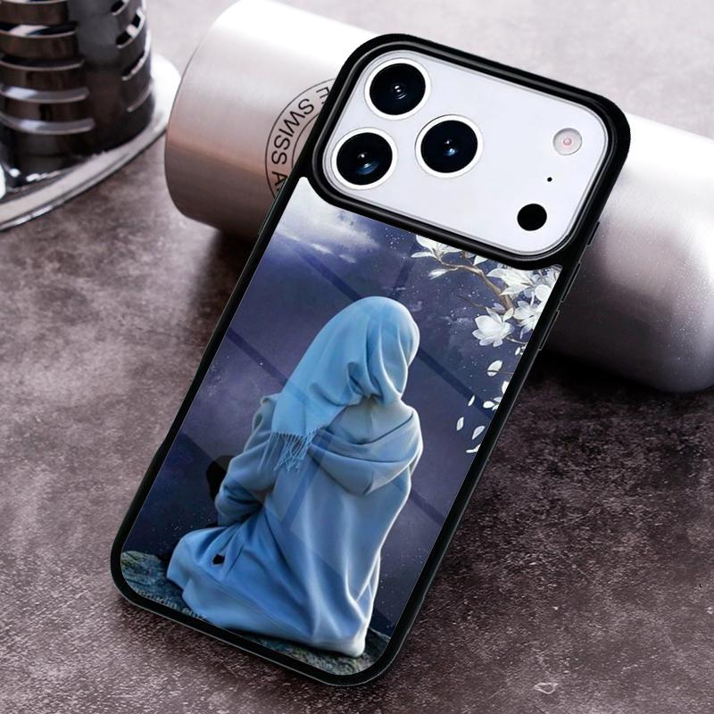 Islamic Hijab Girl Queen Phone Case for iPhone 17 16 15 Pro Max Air 14 13 12 11 Plus Shockproof Cover