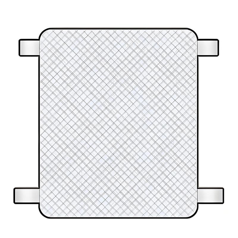 Reflective Car Windshield Cover Quilted Silver Panel for Outdoor Parking Sun Shade Snow Ice and Debris Defense