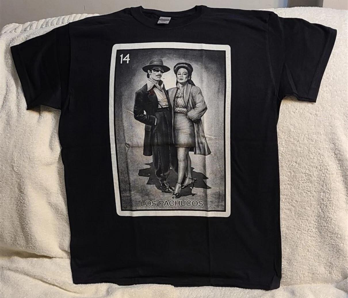 

LOS PACHUCOS MEXICO MEXICAN LOTERIA CARD NUMBER 14 ZOOT SUIT T-shirt L