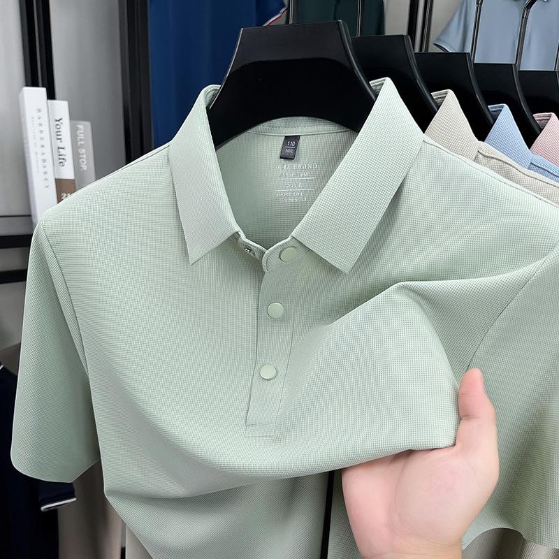 Douyin Bestseller Summer Men s Short Sleeve Polo Shirt - Light Luxury Casual Fashion for Young & Middle-aged Men 2XL