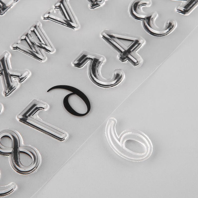 Buy Alphabet Silicone Clear Seal Stamp DIY Scrapbooking Embossing ...