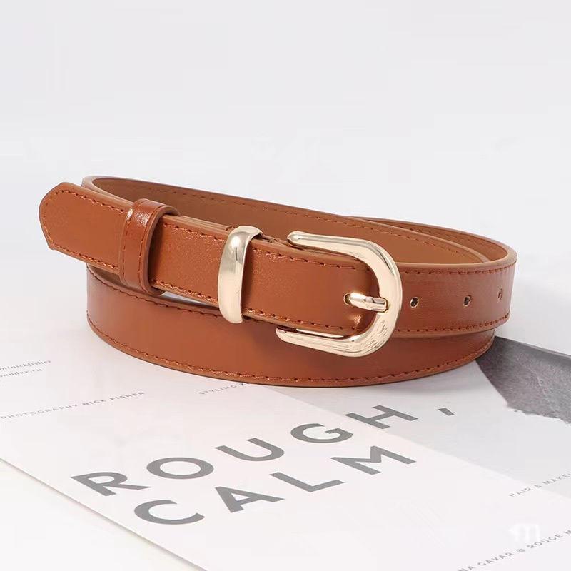 Vintage Stylish Womens Pu Belt For Summer Casual Wear With Buckles Alloy