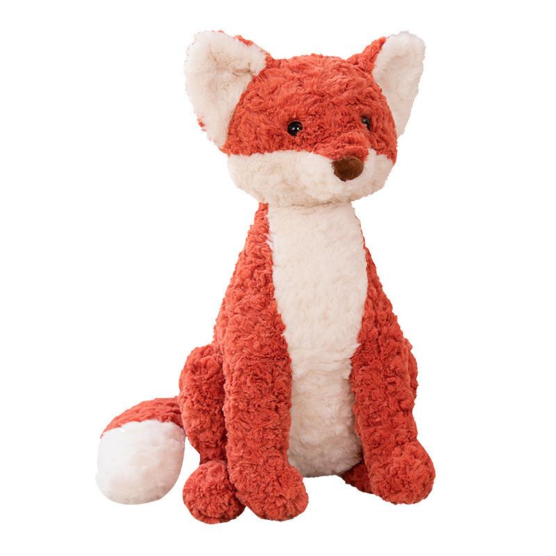 Cute Fox Doll Plush Toy Birthday Gift for Children and Girls Soothing Sleeping Doll