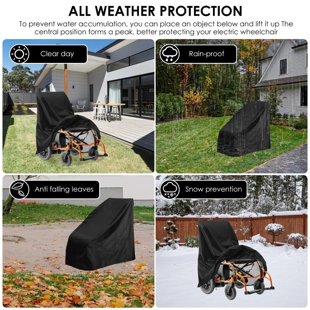 Waterproof Electric Wheelchair Protective Cover Weather Protection Rain Cover  Elderly Scooter