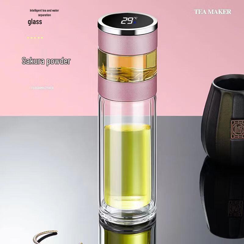 Shangqi Double-Layer Insulated Tea Infuser Glass Bottle