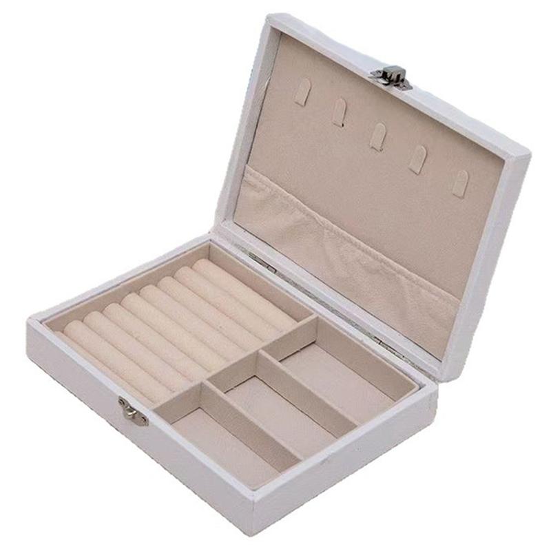A95I-Jewelry Organizer Box- Portable Storage Case(2Pcs) For Necklaces, Earrings Rings& Accessories