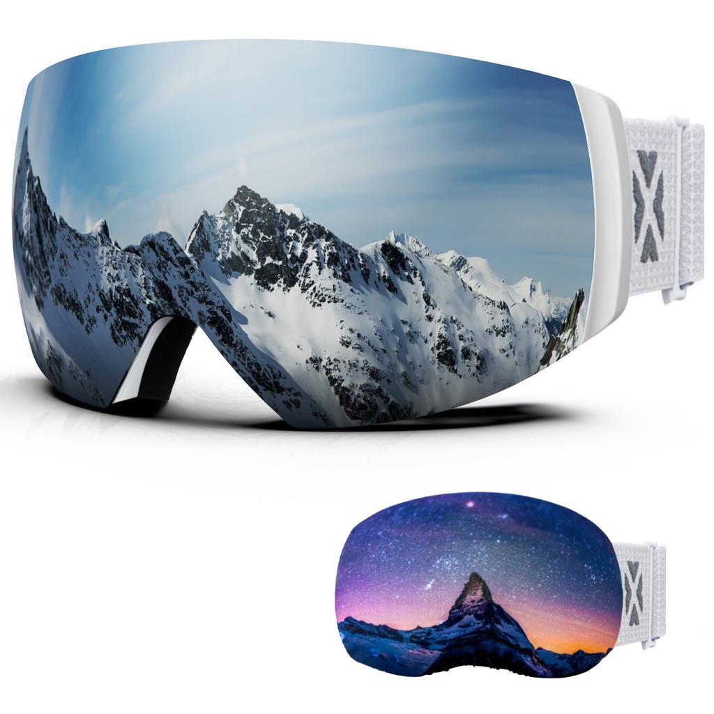 Juli Brand Professional Ski Goggles Double Layers Lens Anti-Fog Uv400 Skiing Glasses Snow Goggles Men Women Gift Cover M6