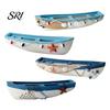 Study Room Nautical Decor Handmade Ocean Wooden Boat Model Rustic Beach Style Canoe Window Display Sailboat Figurine Themed Tabletop Ornament