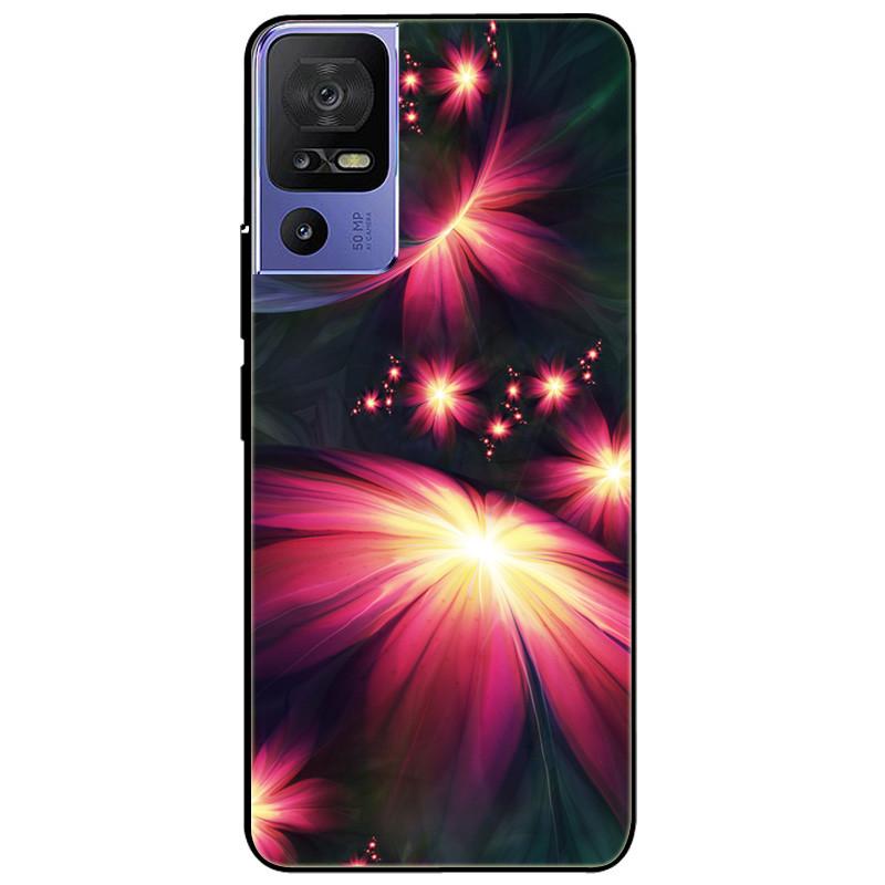 For TCL 40 SE Case 2023 Soft Silicone Protective Black Tiger Lion Funda Coque for TCL 40SE Covers TPU Bumper for TCL40se Paras TCL 40 SE