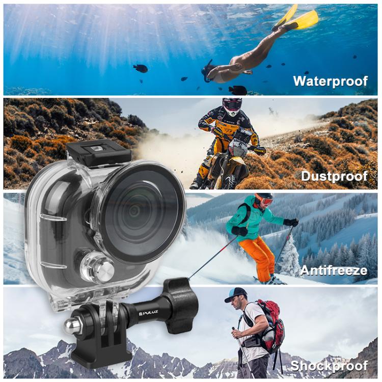 For Insta360 GO Ultra PULUZ 50m Waterproof Case Thumb Main Body Camera Dive Housing Cover (Transparent)