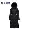 Yaloo Women's Long Hooded Down Jacket YYXFF5096