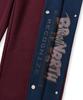 BROWNBREATH W Side Block Sweat Pants - Burgundy