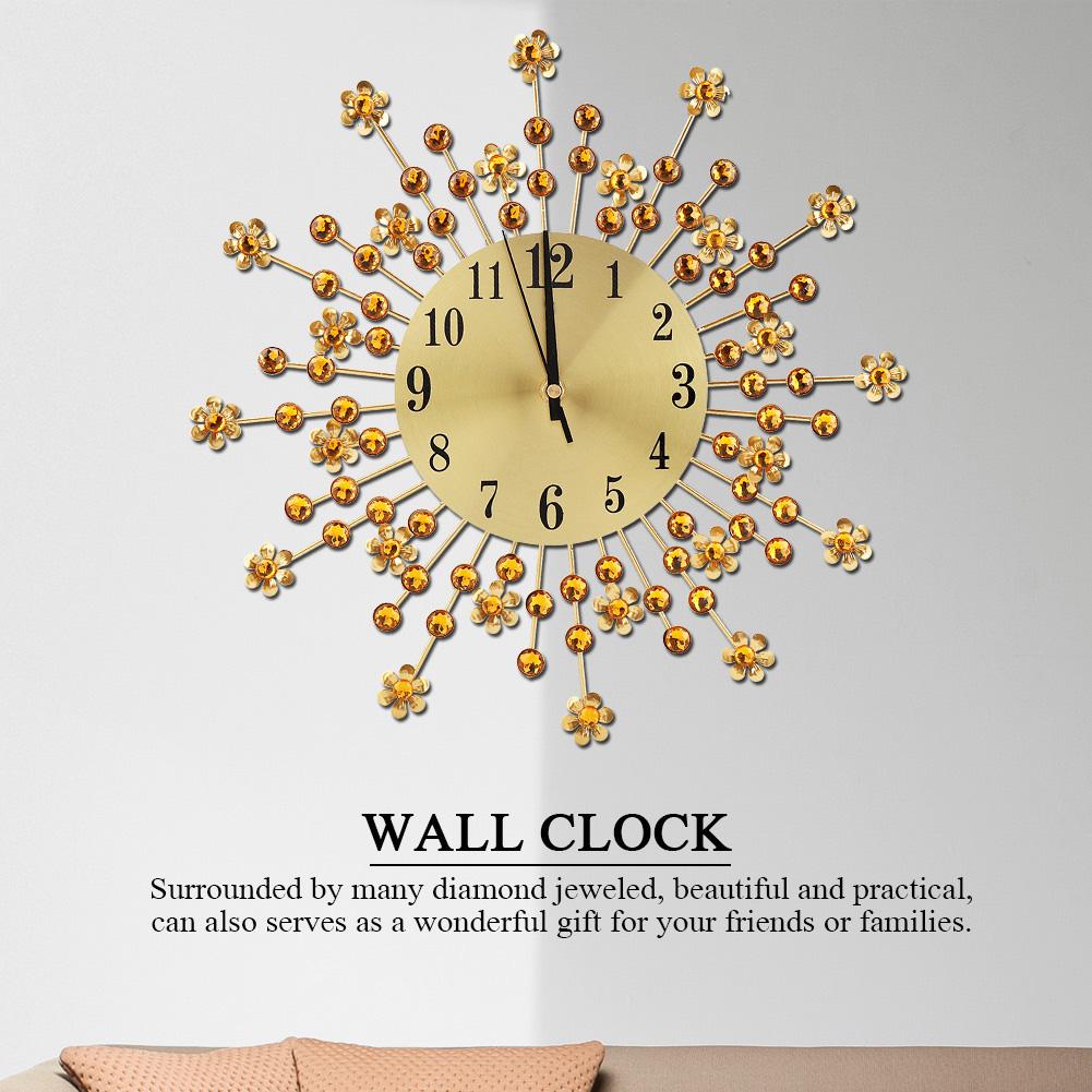 European Flower Shaped Wall Clock, Unique Ing Clock for Bedroom or Living Room, Ideal for Friends and Families