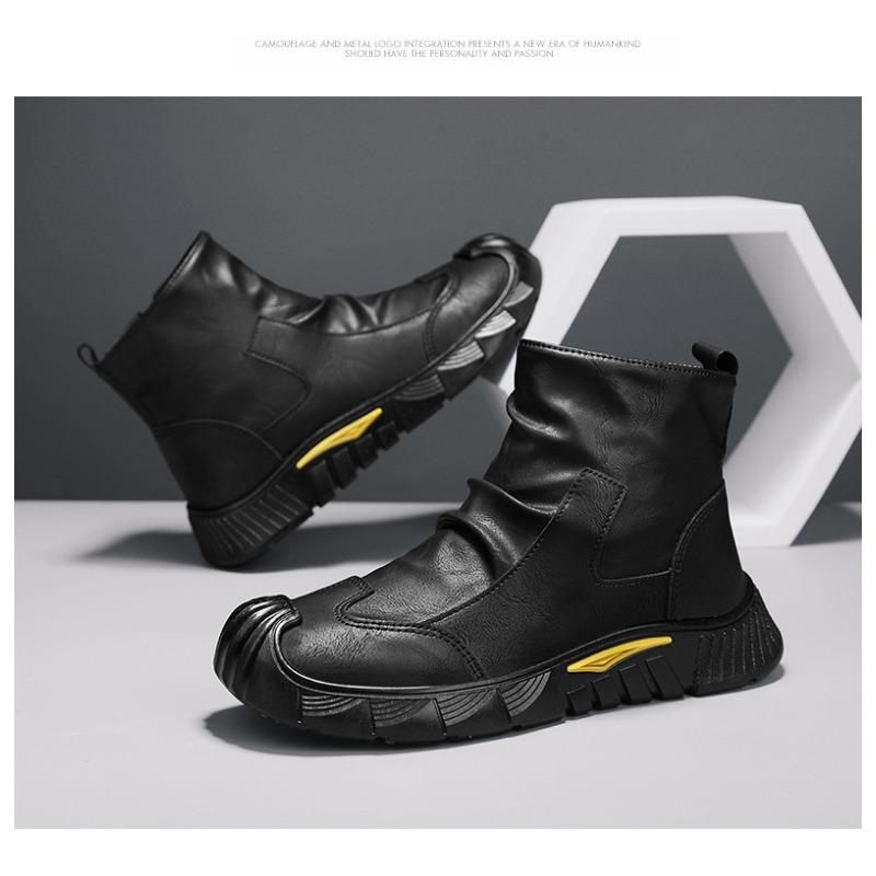 Mens Warm Fleece Lined Casual High Top Durable Outdoor Work Martin Boots