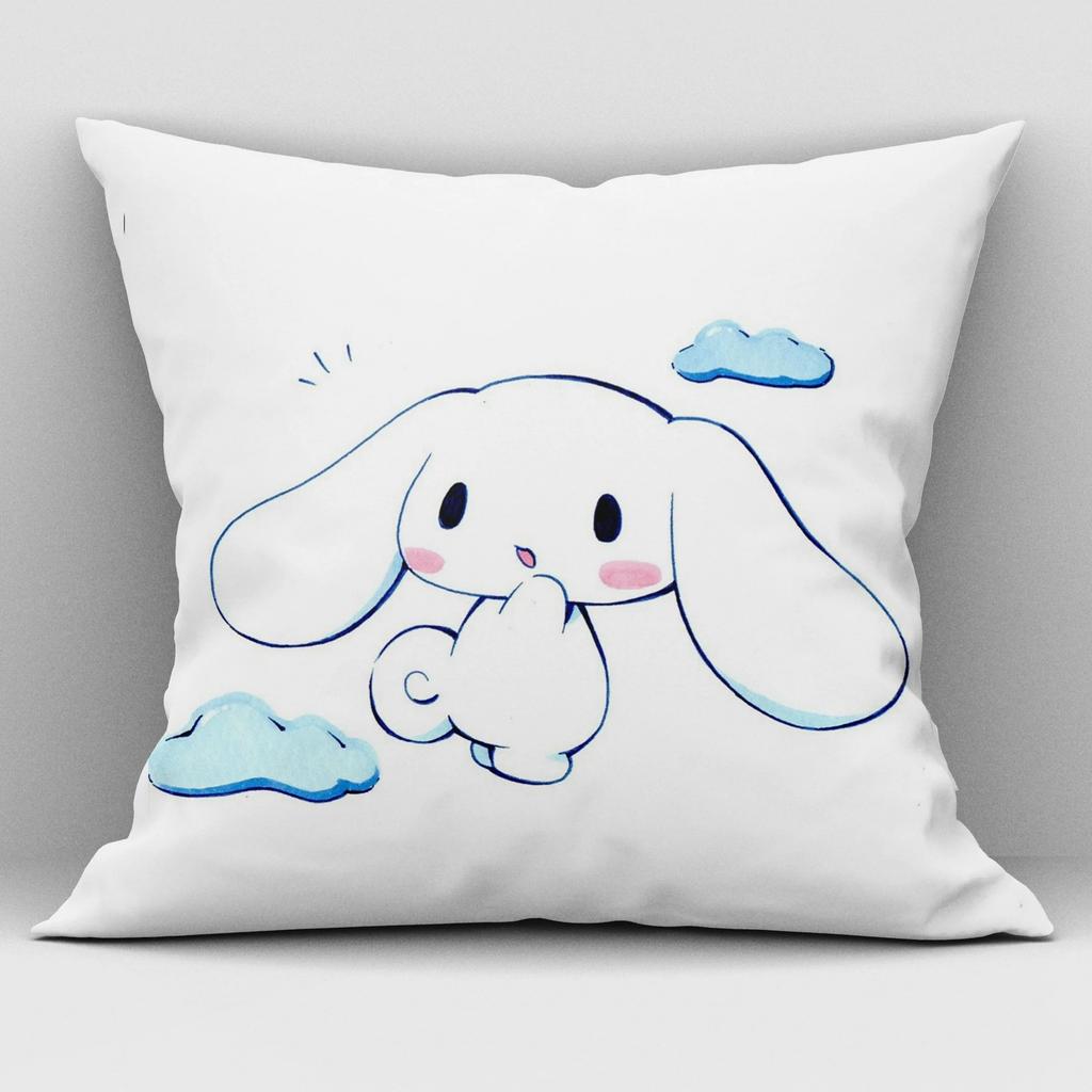 Sanrio Cinnamon Dog Big Eared Dog Pillow Cover Living Room Sofa Cushion Cover Kawaii Room Decoration Birthday Gift Gift