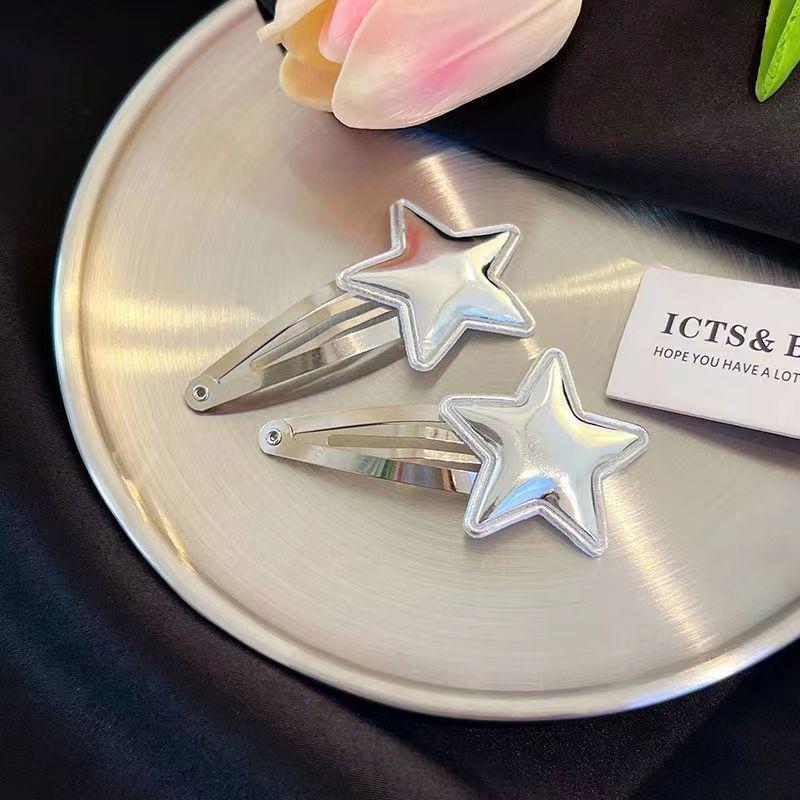 Harajuku Star Bobby Pin Sweet Cute Pentagram Barrettes Trendy Hair Clip For Women Aesthetics Side Clip Hair Accessories Gift