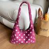 Shoulder Bag Women Fabric Polka Dot Large Capacity Daily Commute