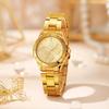 OPK Women's Elegant Simple Quartz Watch Waterproof Luminous Gold