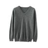 Men's 100% Pure Wool V-Neck Sweater, New Autumn/Winter Business Casual Soft Knit, Long-Sleeve Base Layer.