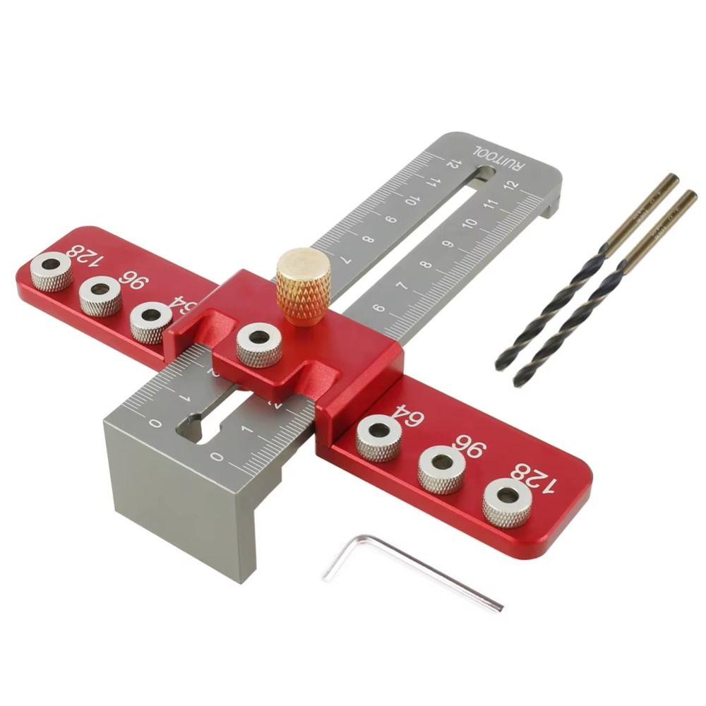 Fast Hole Punch Locator Adjustable Punch Locator Portable Drill Guide  Drawer Installation