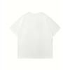 European sizes Stylish White Tee with Cute Leopard Print Design and Heart Accents Perfect Summer Top for Young Girls