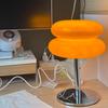 Generic Macaron Style Double Ring Glass Table Lamp Eye Caring Bedside Night Light Usb Powered Decorative For Living Room Bedroom